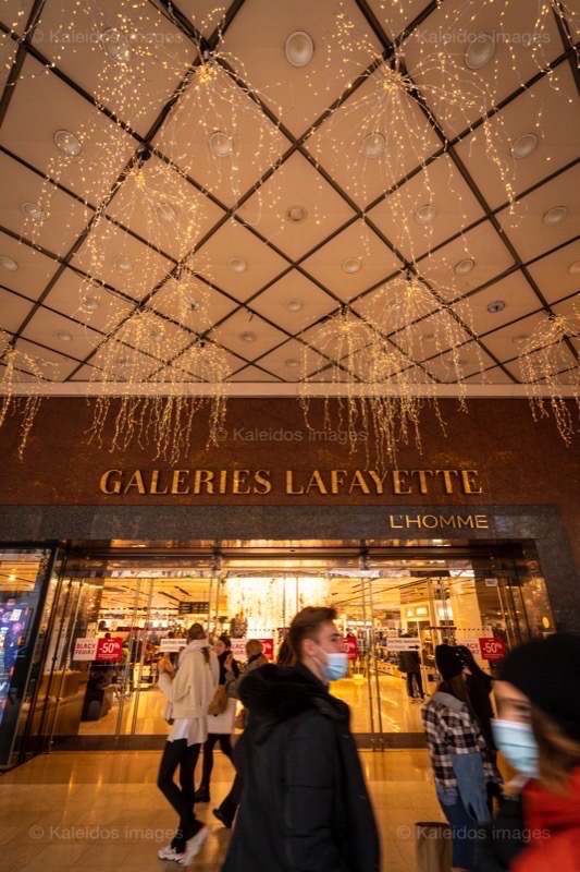 2020;Christmas decorations;Corona;Covid;Covid-19;Department Stores;Galeries Lafayette;Kaleidos;Kaleidos images;Paris 9;Tarek Charara